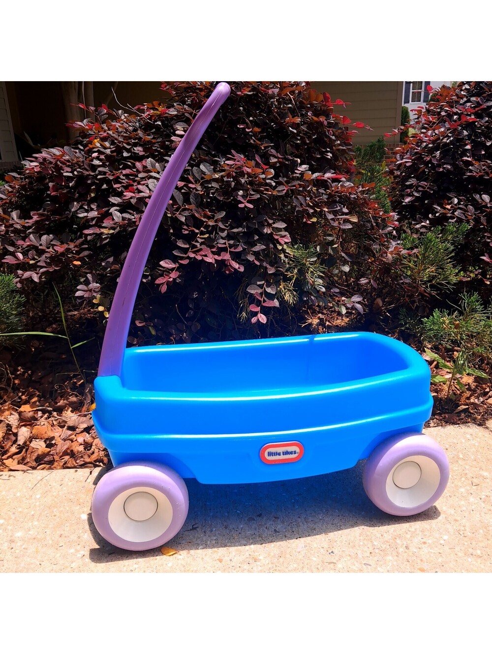 Little Tikes Lil Wagon Fun blue purple little fits Dolls toys plush Vintage
